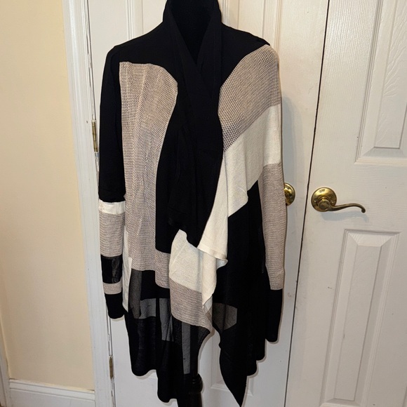 Colorblock Open Front Cardigan - Picture 3 of 16